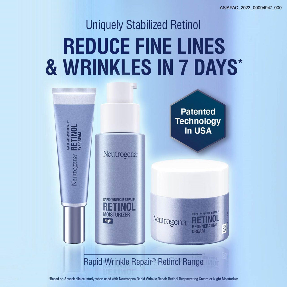Neutrogena Rapid Wrinkle Repair Face Cream 1.7 oz texture on hand