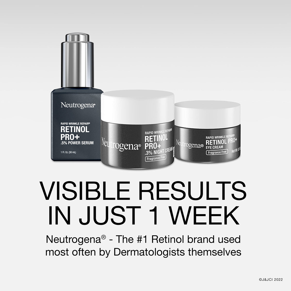 Neutrogena Rapid Wrinkle Repair Night Cream on a bathroom counter