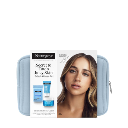 Neutrogena Refresh & Hydrate Skin Care Set front view with three products