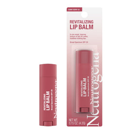 Neutrogena Revitalizing Tinted Lip Balm SPF 20 applied on lips