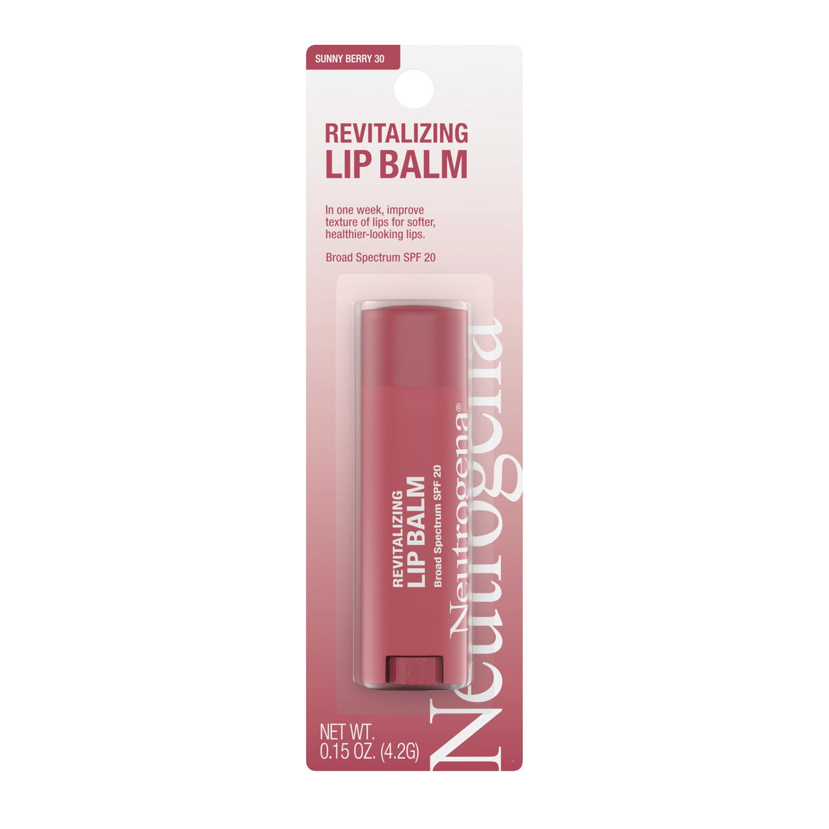 Neutrogena Revitalizing Tinted Lip Balm SPF 20 side view