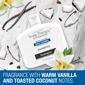 Neutrogena Scalp Therapy Anti-Dandruff Shampoo lathering in hand
