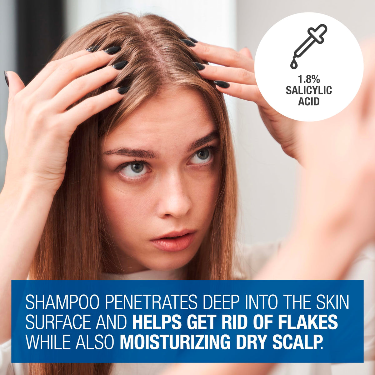 Neutrogena Scalp Therapy Anti-Dandruff Shampoo with warm vanilla and coconut fragrance