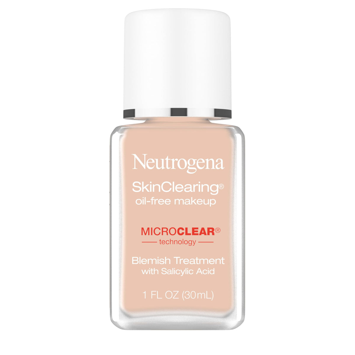 Neutrogena SkinClearing Liquid Foundation Soft Beige 50 front view