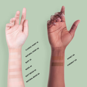 Neutrogena SkinClearing Powder in Honey 85 shade swatch
