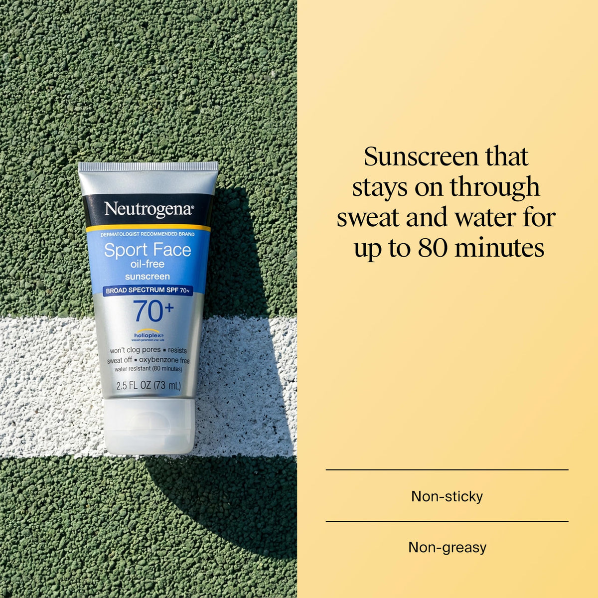 Neutrogena Sport Face Sunscreen Lotion SPF 70+ back view