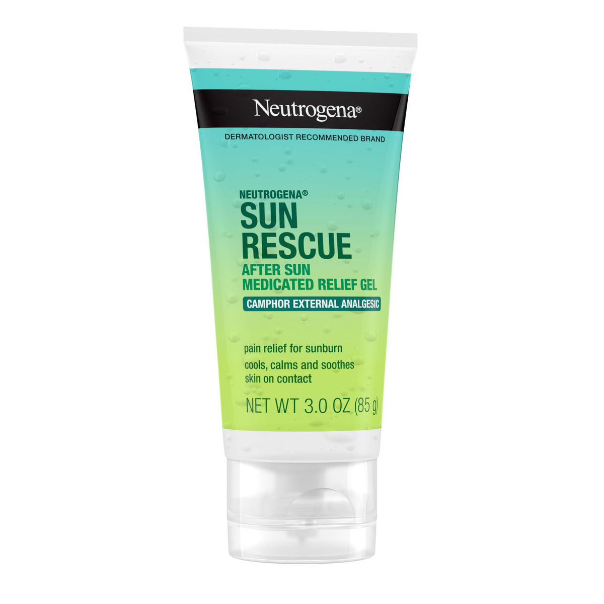 Neutrogena Sun Rescue After Sun Relief Gel 3 oz application on skin