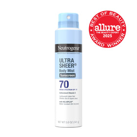 Neutrogena sunscreen spray bottle side view