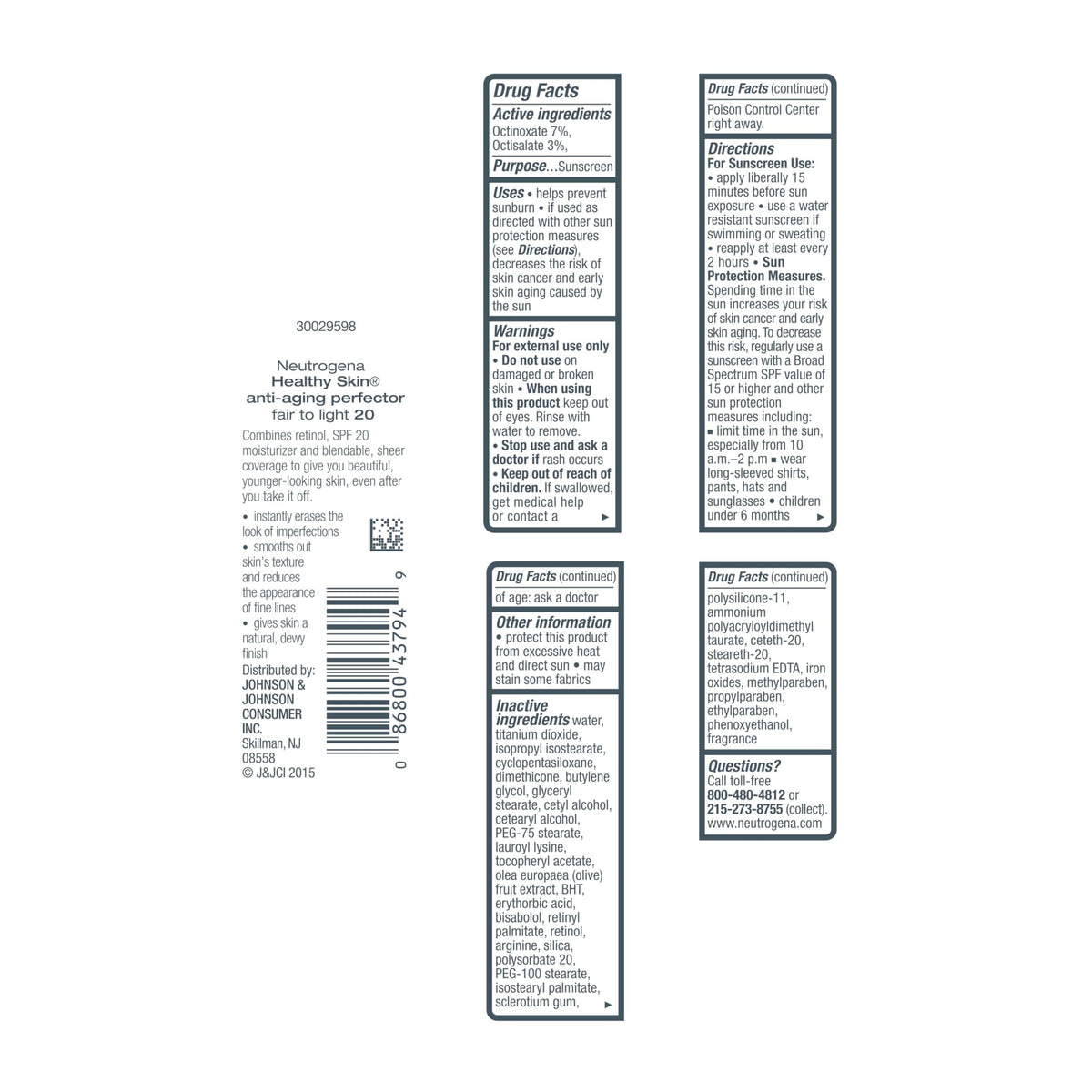 Neutrogena Tinted Facial Moisturizer with natural ingredients display