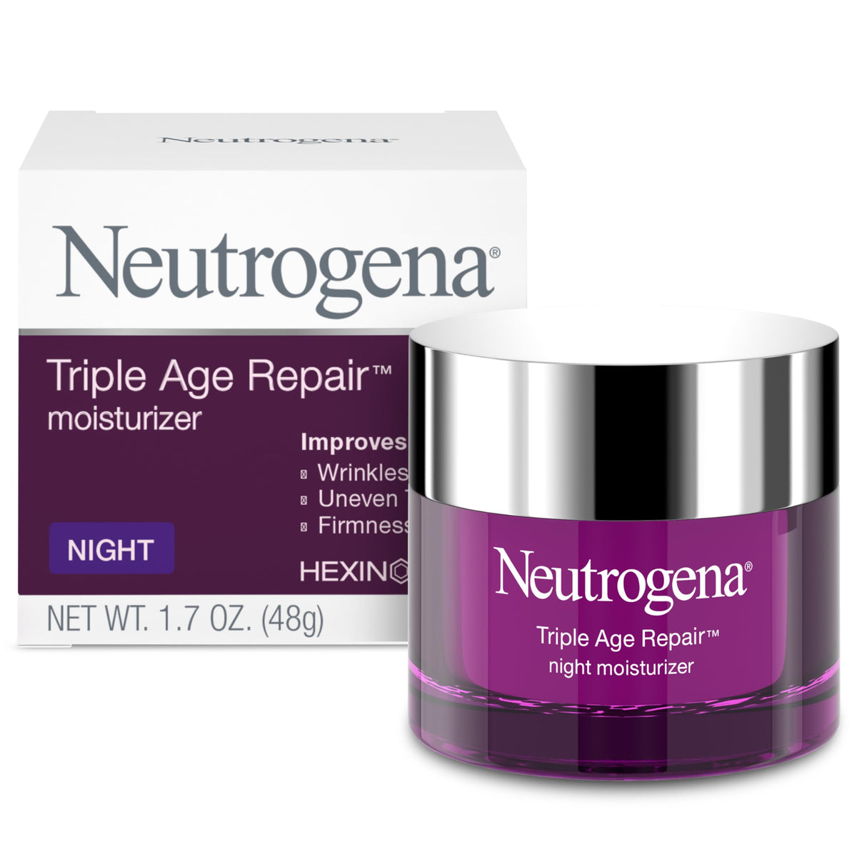 Neutrogena Triple Age Repair Night Face Moisturiser front view