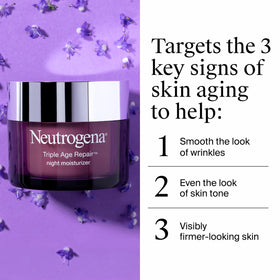 Neutrogena Triple Age Repair Night Face Moisturiser packaging