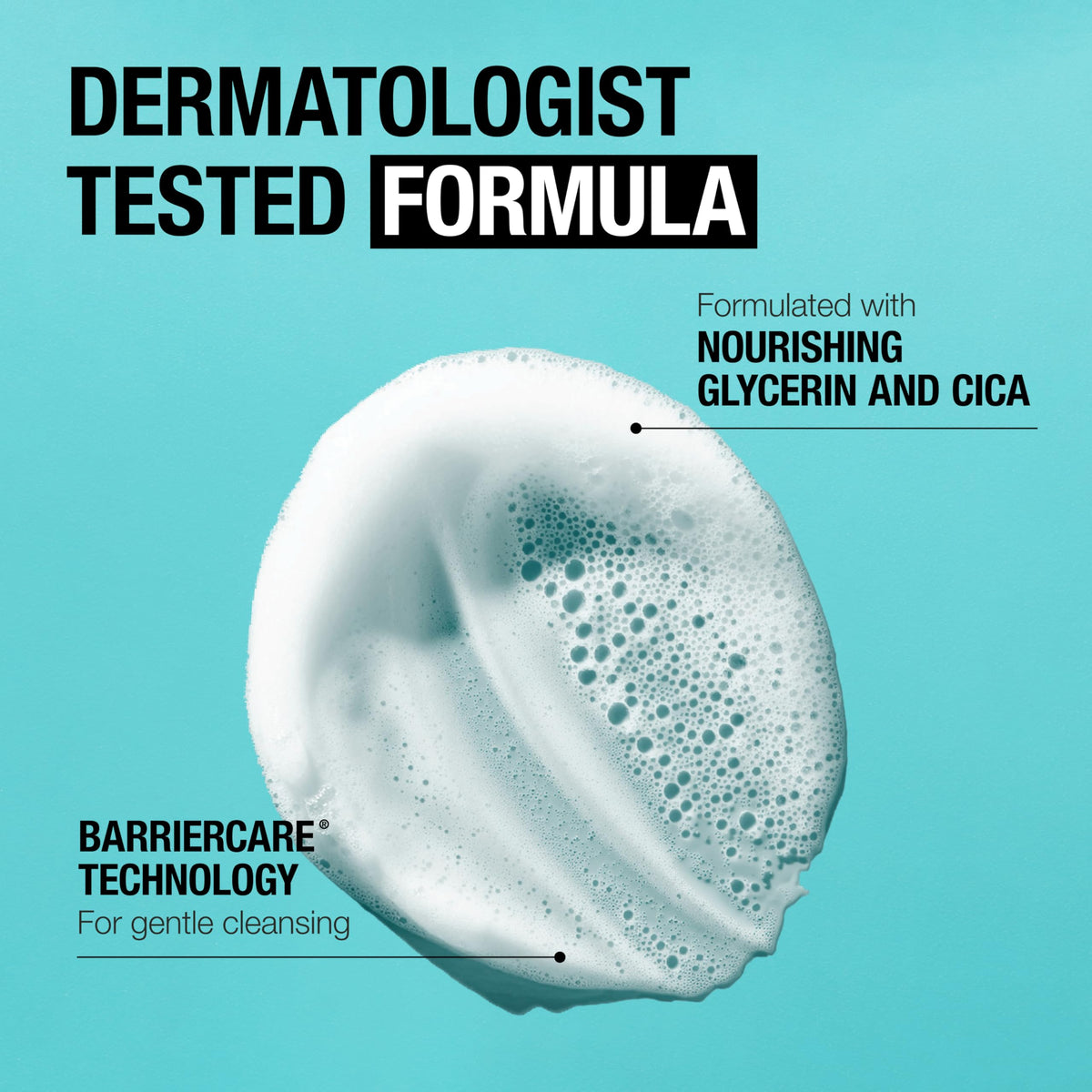 Neutrogena Ultra Gentle Cream-to-Foam Facial Cleanser side view