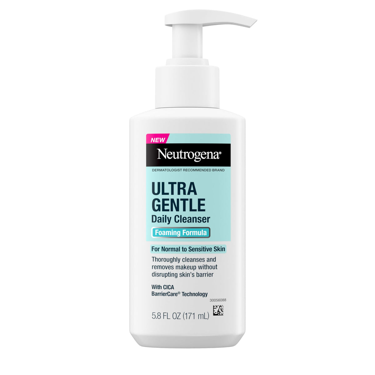 Neutrogena Ultra Gentle Foaming Facial Cleanser 5.8 fl oz front view