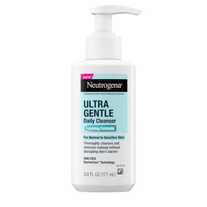 Neutrogena Ultra Gentle Foaming Facial Cleanser 5.8 fl oz front view