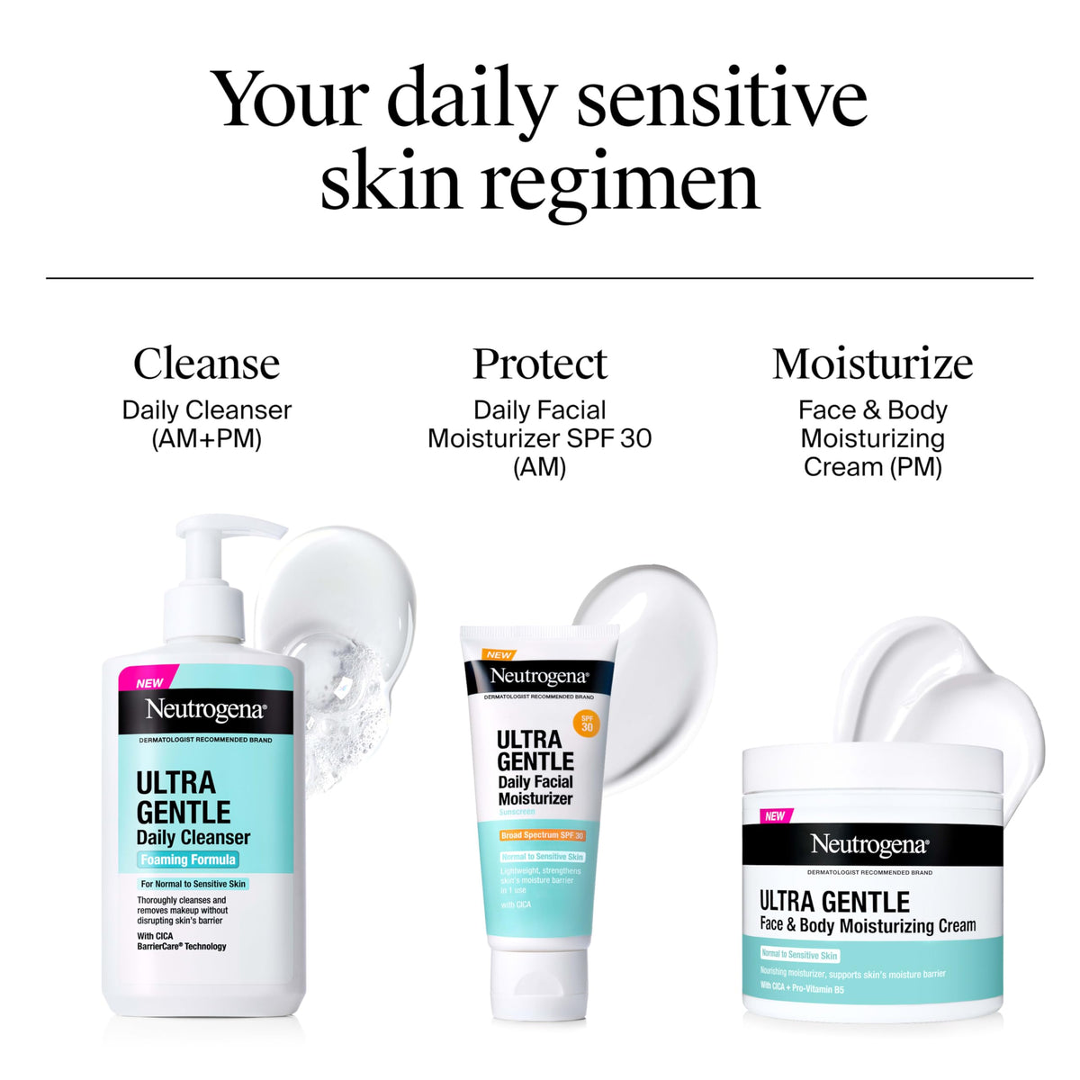 Neutrogena Ultra Gentle Foaming Facial Cleanser with ingredients list