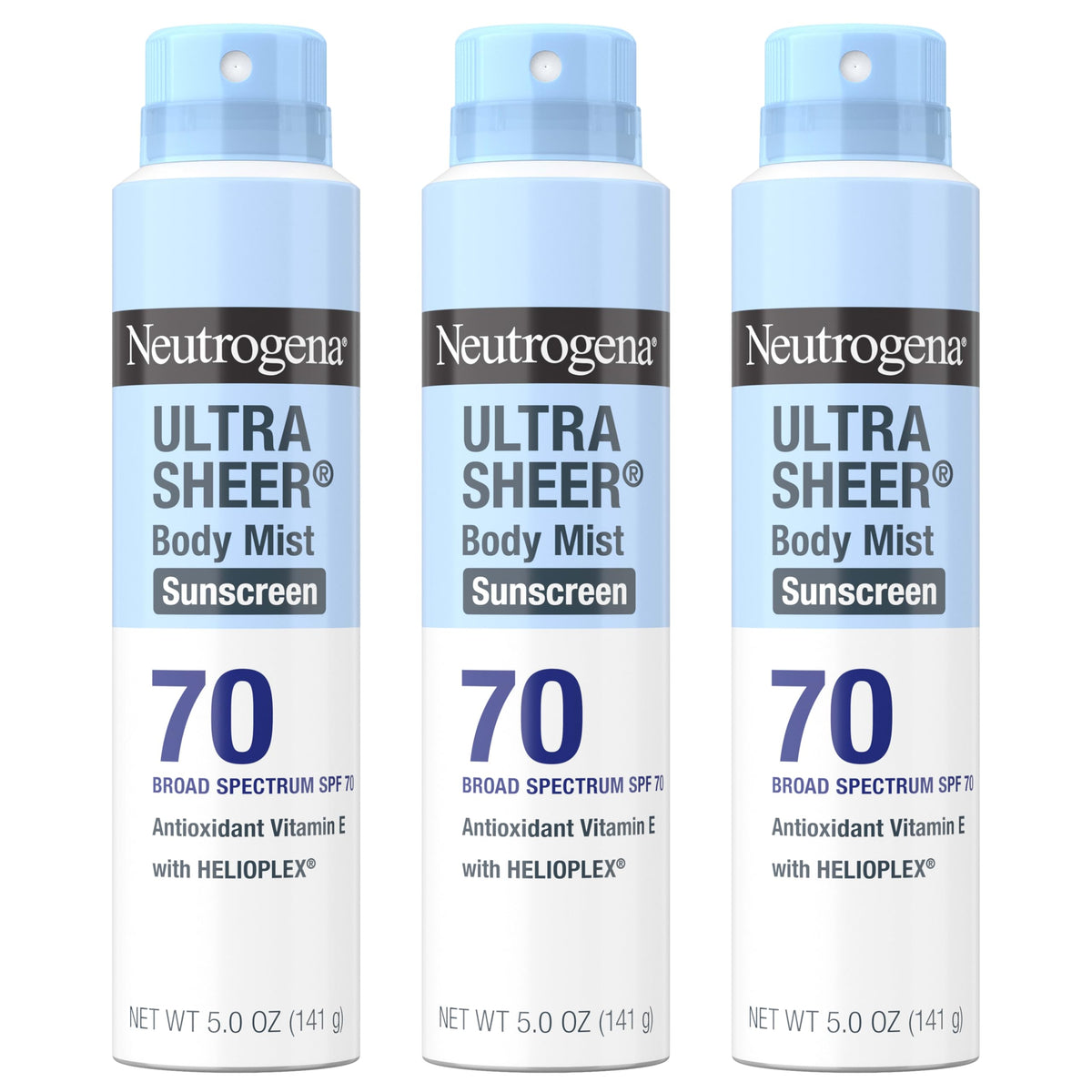 Neutrogena Ultra Sheer Dry Touch Sunscreen Spray SPF 70 front view
