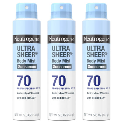 Neutrogena Ultra Sheer Dry Touch Sunscreen Spray SPF 70 front view