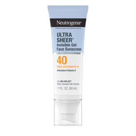 Neutrogena Ultra Sheer Invisible Gel Face Sunscreen front view