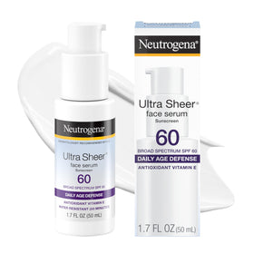 Neutrogena Ultra Sheer Sunscreen Serum SPF 60 front view