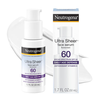 Neutrogena Ultra Sheer Sunscreen Serum SPF 60 front view