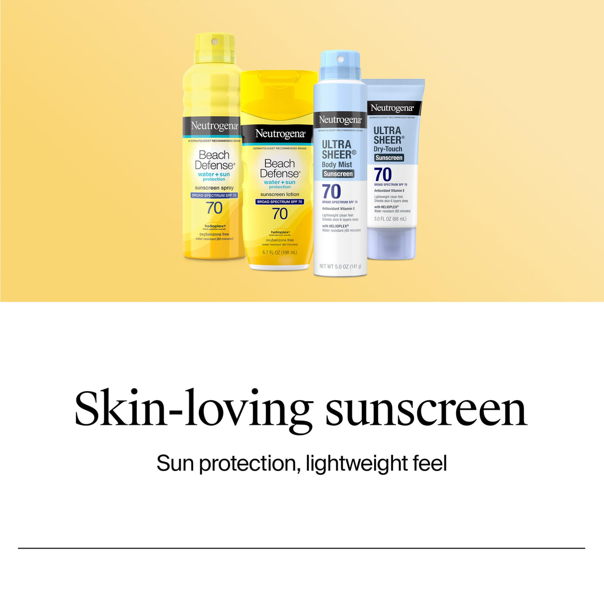 Neutrogena Ultra Sheer Sunscreen Serum SPF 60 in outdoor setting