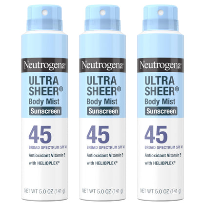 Neutrogena Ultra Sheer Sunscreen Spray SPF 45 front view