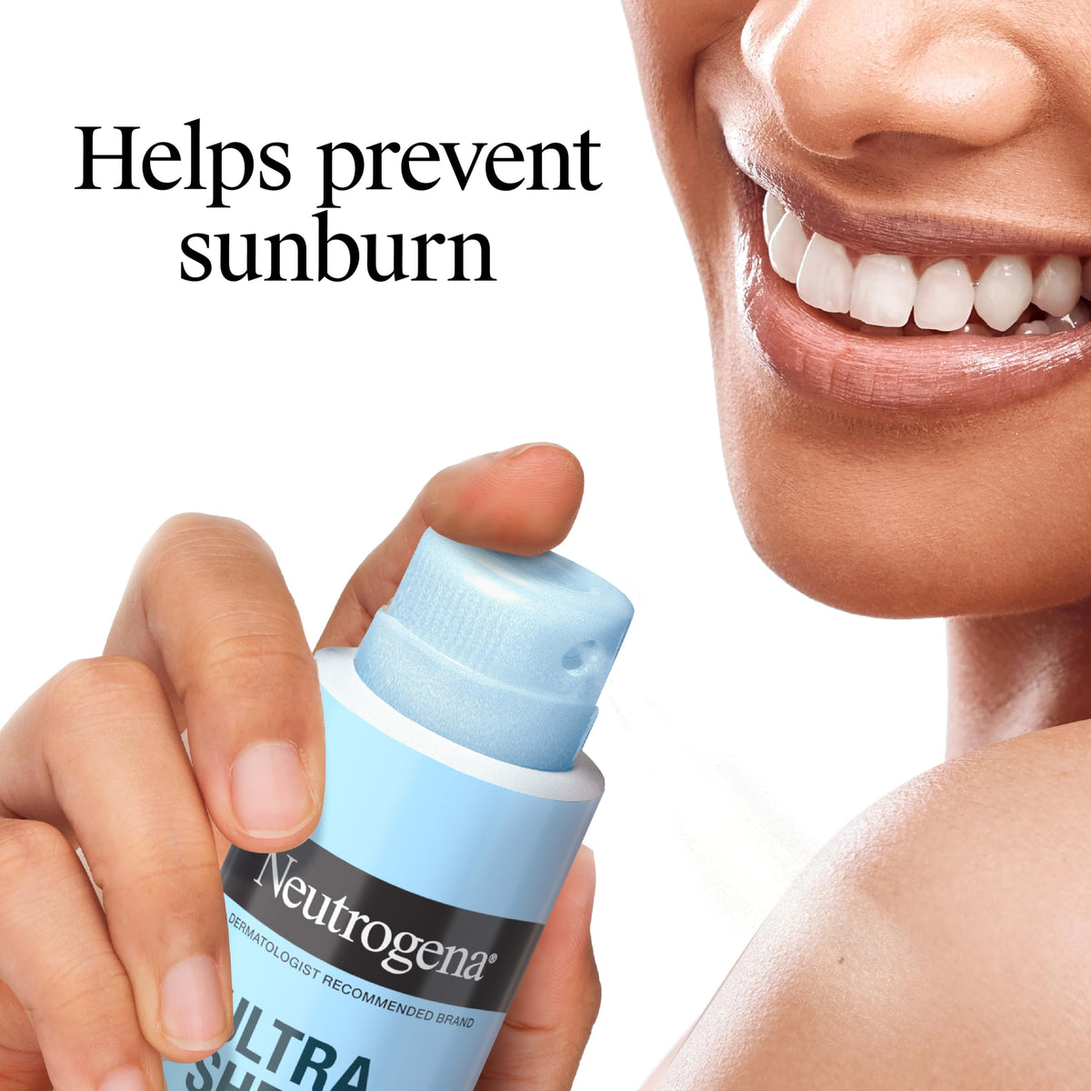 Neutrogena Ultra Sheer Sunscreen Spray SPF 45 with packaging