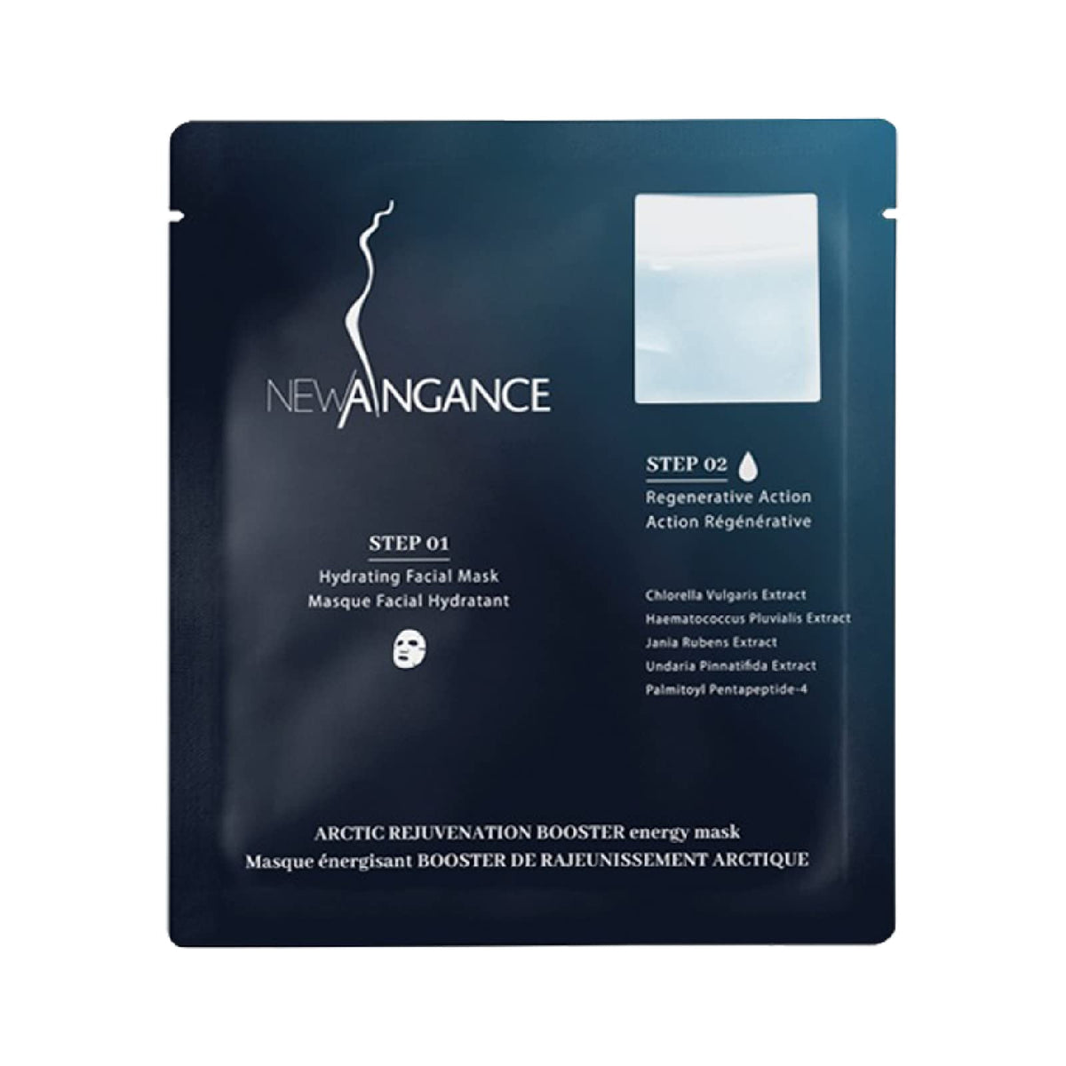 NEW ANGANCE Arctic Rejuvenation support Facial Mask application on a model
