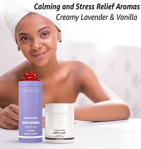New Miuz bath bombs in packaging