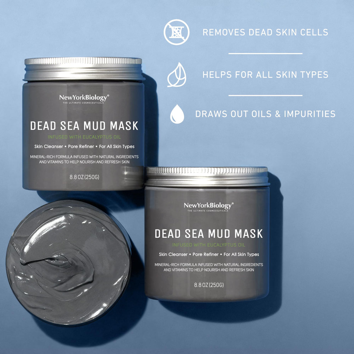 NEW YORK BIOLOGY Dead Sea Mud Mask packaging details