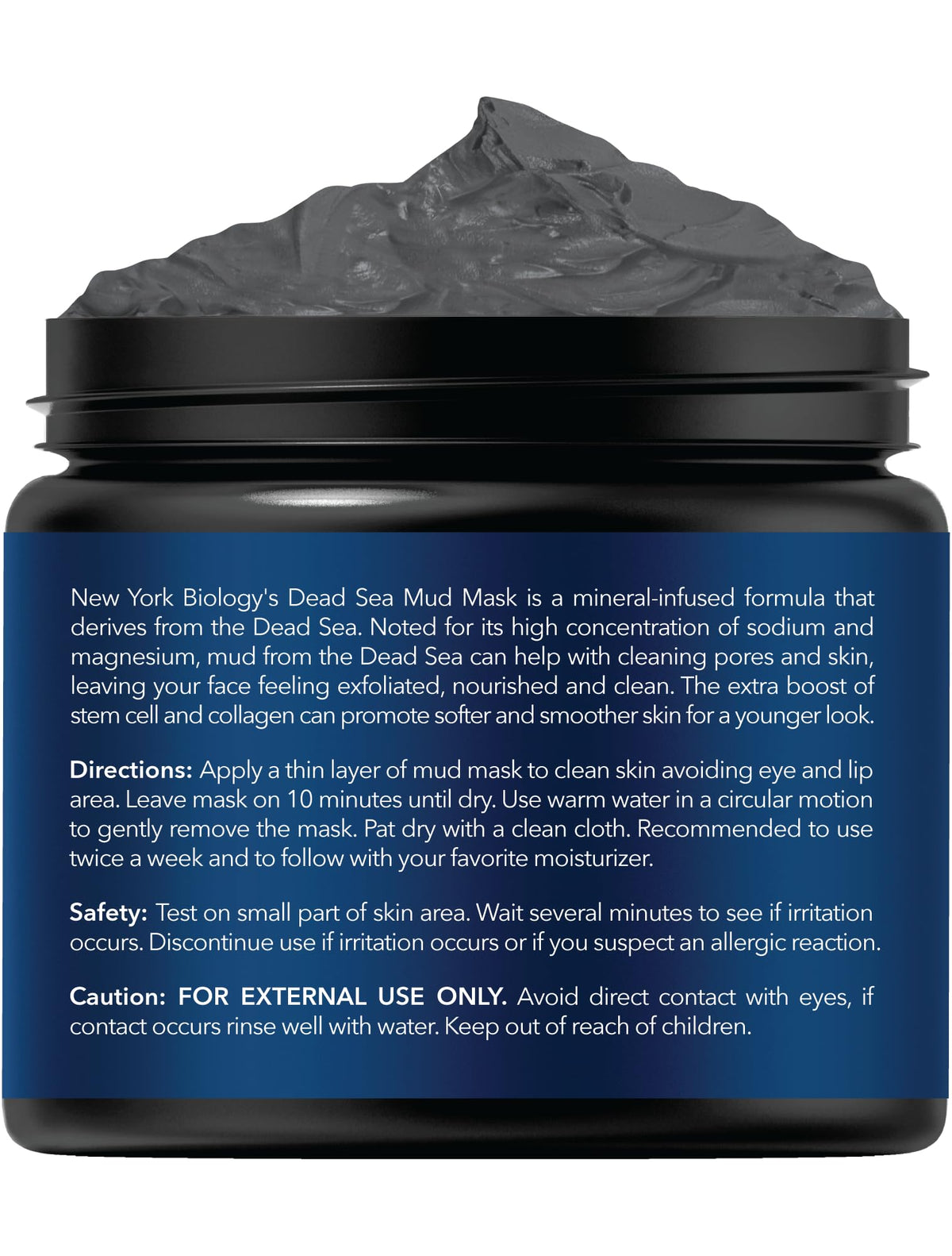 NEW YORK BIOLOGY Dead Sea Mud Mask texture close-up
