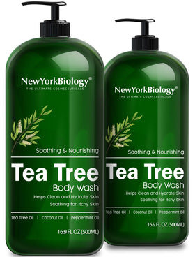 NEW YORK BIOLOGY Tea Tree Body Wash front view 16.9 Fl Oz