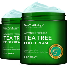 NEW YORK BIOLOGY Tea Tree Oil Foot Cream 8 oz front view