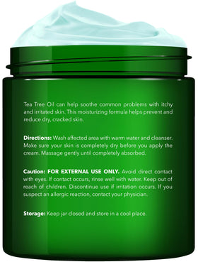 NEW YORK BIOLOGY Tea Tree Oil Foot Cream 8 oz side view