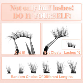 Newcally Half Lashes displayed on a makeup table