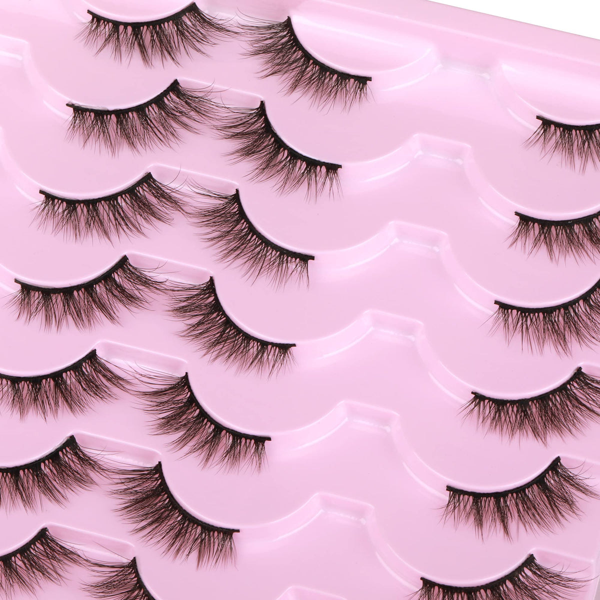 Newcally Half Lashes packaging with 14 pairs