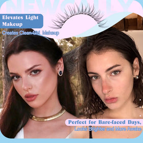 Newcally lash clusters in natural light