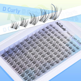 Newcally Lash Clusters Kit displayed with accessories