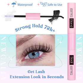 Newcally Lash Clusters Kit with a variety of lash lengths