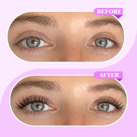 Newcally lash clusters kit with individual lashes arranged