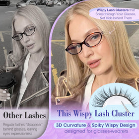 Newcally Lash Clusters Kit with lash bond and seal