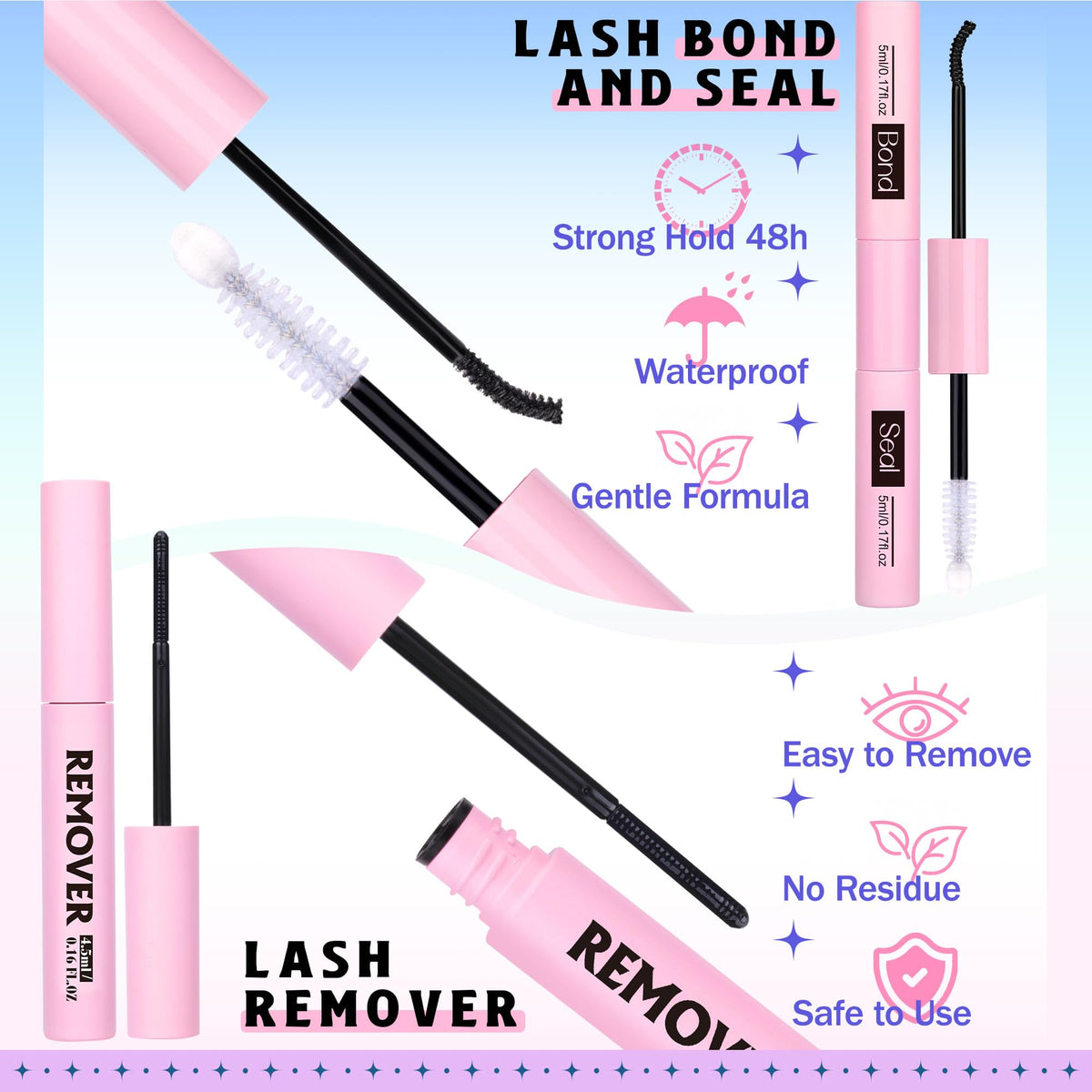 Newcally lash remover bottle from the kit