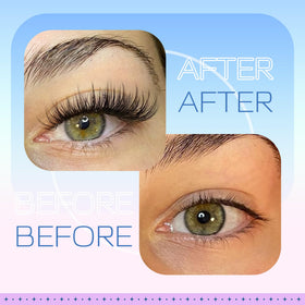 Newcally Wispy Lash Clusters showing various lash lengths