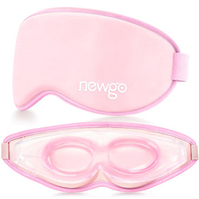 NEWGO 3D Cooling Eye Mask front view in pink