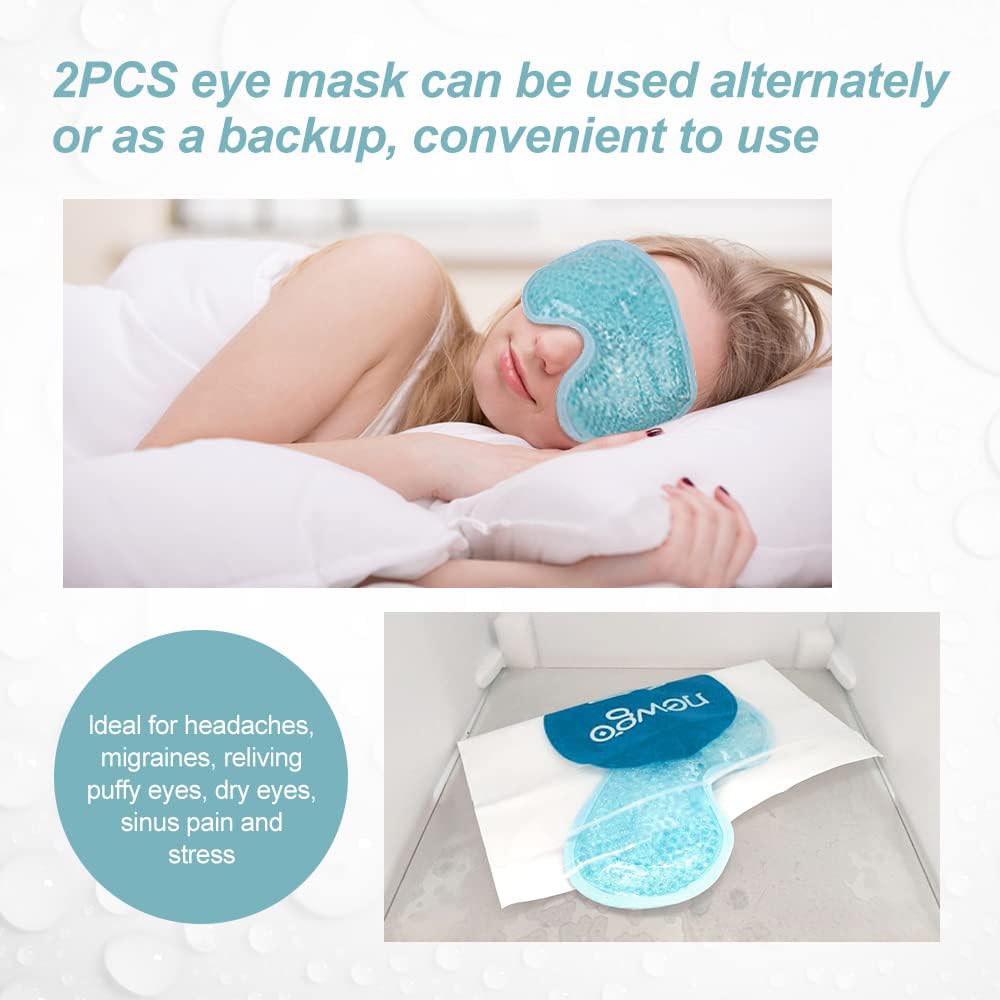 NEWGO Cooling Eye Mask dual-sided design close-up