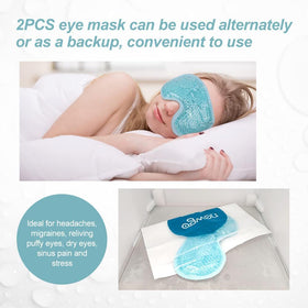 NEWGO Cooling Eye Mask dual-sided design close-up