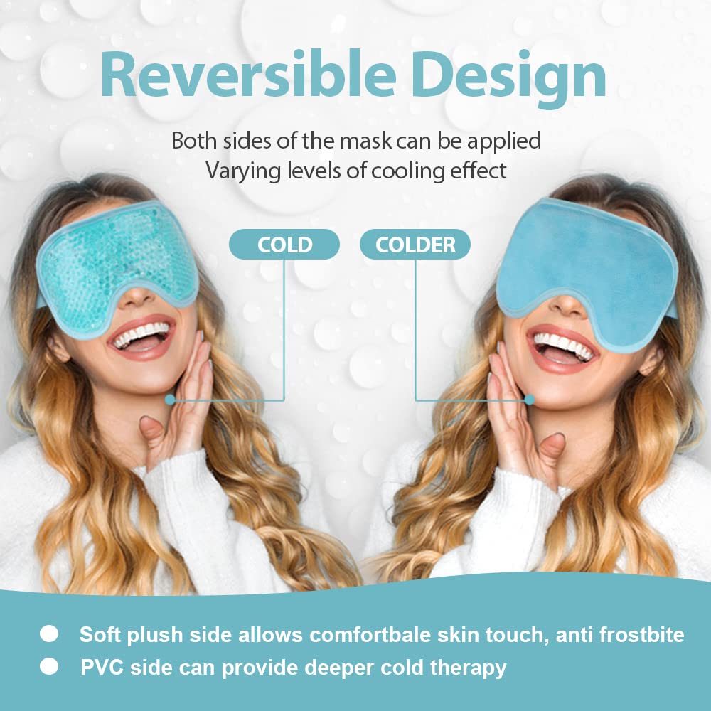 NEWGO Cooling Eye Mask packaging with product details