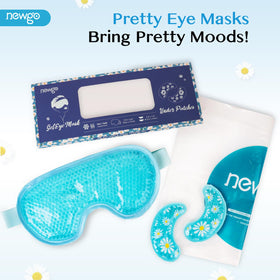 NEWGO Cooling Eye Mask showing flexible gel contour