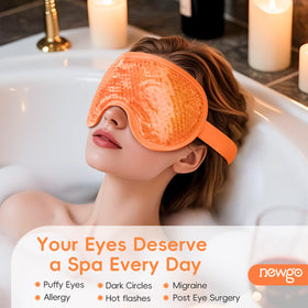 NEWGO Cooling Eye Mask showing plush backing