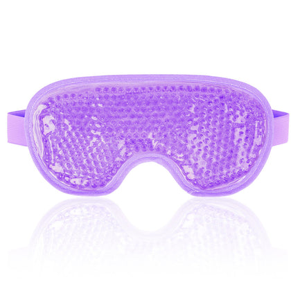 NEWGO Cooling Gel Eye Mask front view in purple